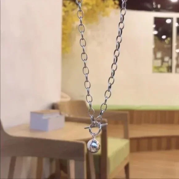 18” NEW 925 STERLING SILVER ROUND BEAD NECKLACE - Picture 4 of 6